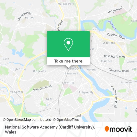 National Software Academy (Cardiff University) map