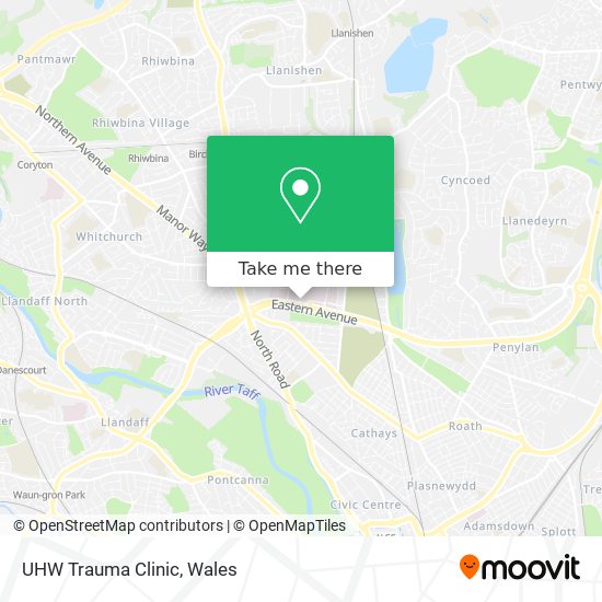 UHW Trauma Clinic map