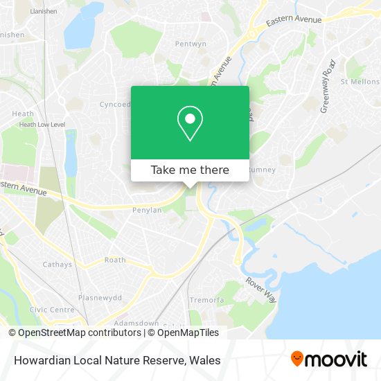 Howardian Local Nature Reserve map