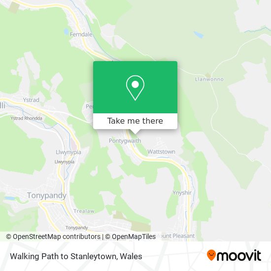 Walking Path to Stanleytown map
