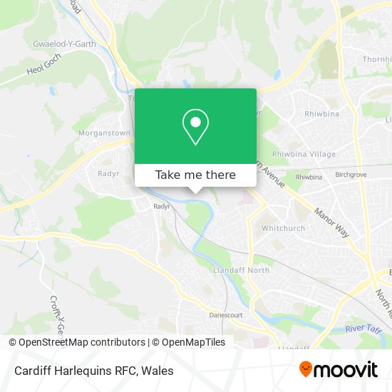 Cardiff Harlequins RFC map