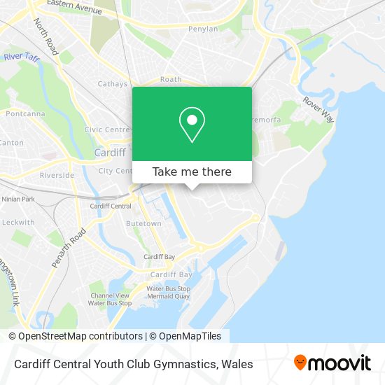 Cardiff Central Youth Club Gymnastics map