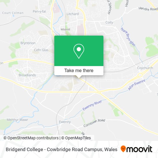 Bridgend College - Cowbridge Road Campus map