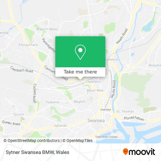 Sytner Swansea BMW map