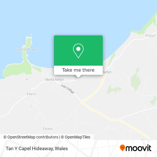 Tan Y Capel Hideaway map