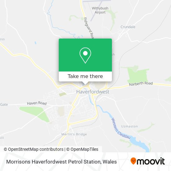 Morrisons Haverfordwest Petrol Station map
