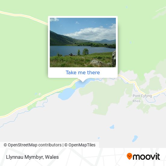 Llynnau Mymbyr map