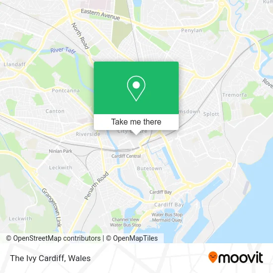 The Ivy Cardiff map