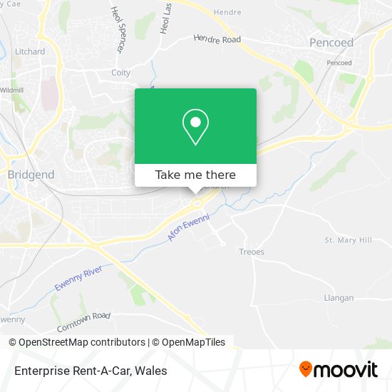 Enterprise Rent-A-Car map