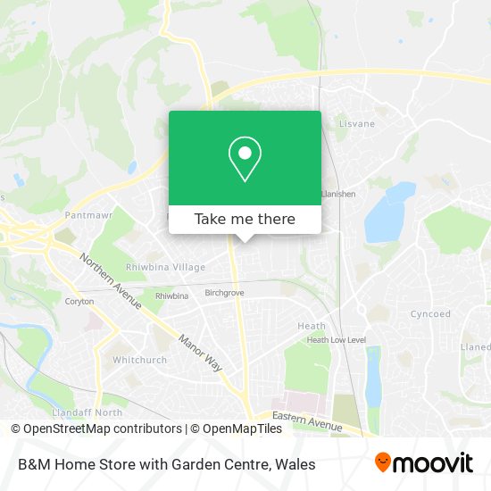B&M Home Store with Garden Centre map
