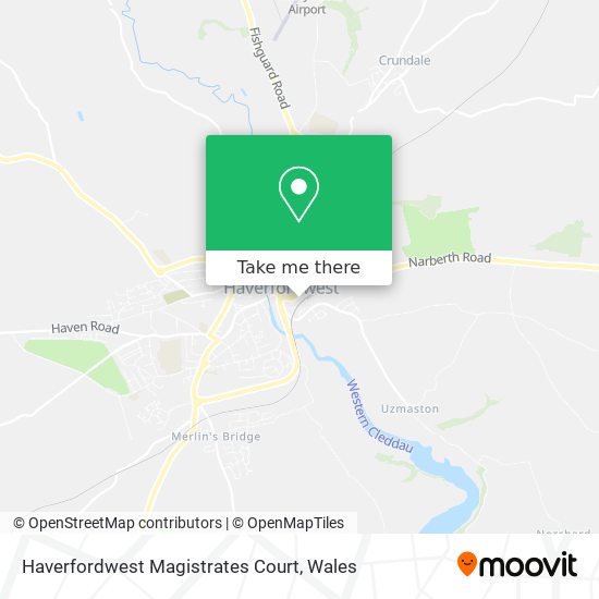 Haverfordwest Magistrates Court map