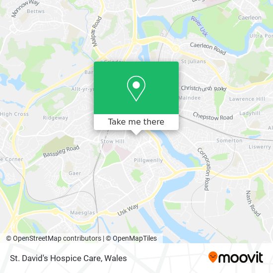 St. David's Hospice Care map