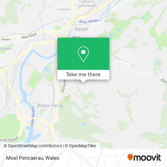 Moel Pencaerau map