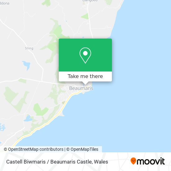Castell Biwmaris / Beaumaris Castle map