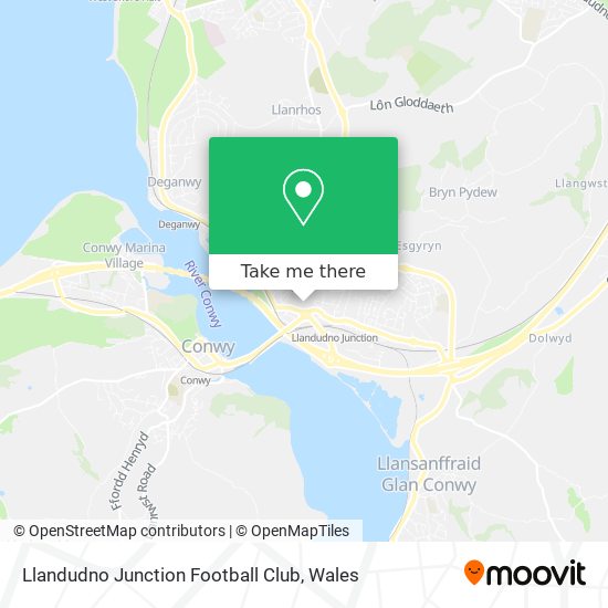 Llandudno Junction Football Club map