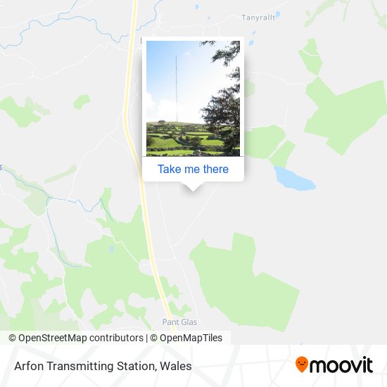 Arfon Transmitting Station map