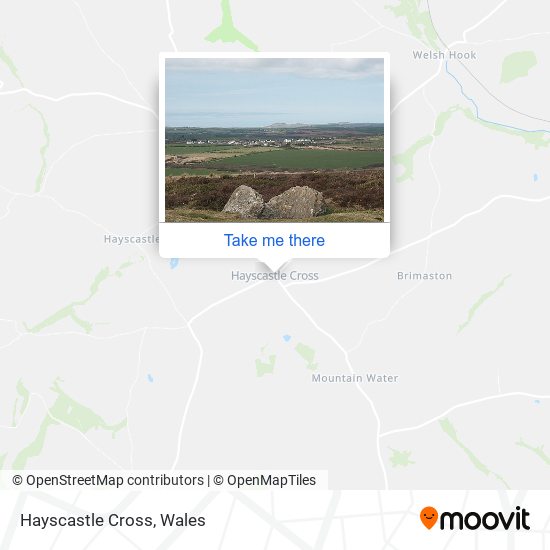Hayscastle Cross map