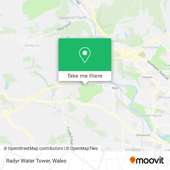 Radyr Water Tower map