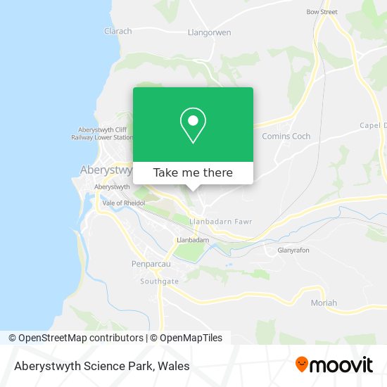 Aberystwyth Science Park map