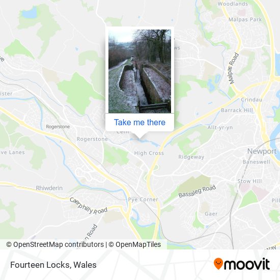 Fourteen Locks map