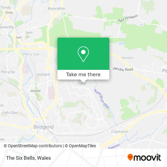 The Six Bells map