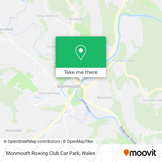 Monmouth Rowing Club Car Park map