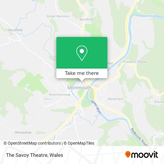 The Savoy Theatre map