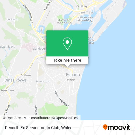 Penarth Ex-Servicemen's Club map