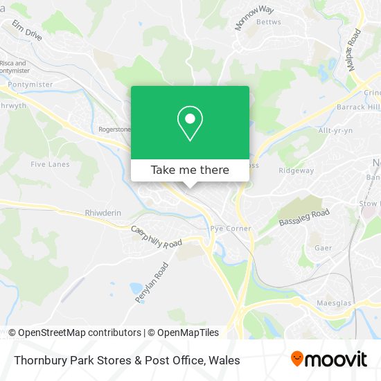 Thornbury Park Stores & Post Office map
