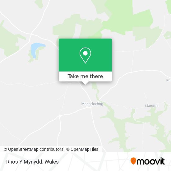 Rhos Y Mynydd map