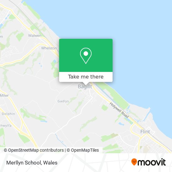 Merllyn School map