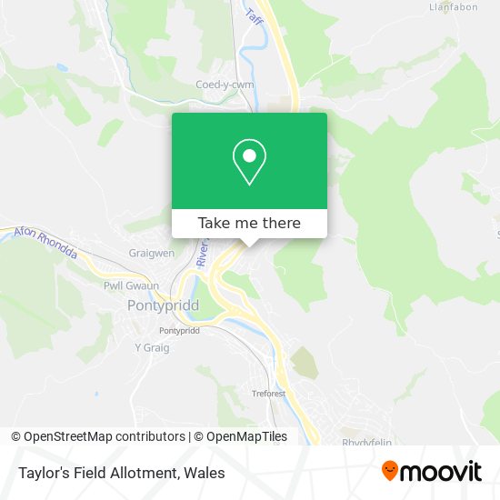 Taylor's Field Allotment map