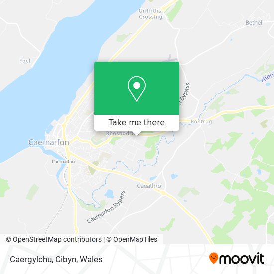 Caergylchu, Cibyn map