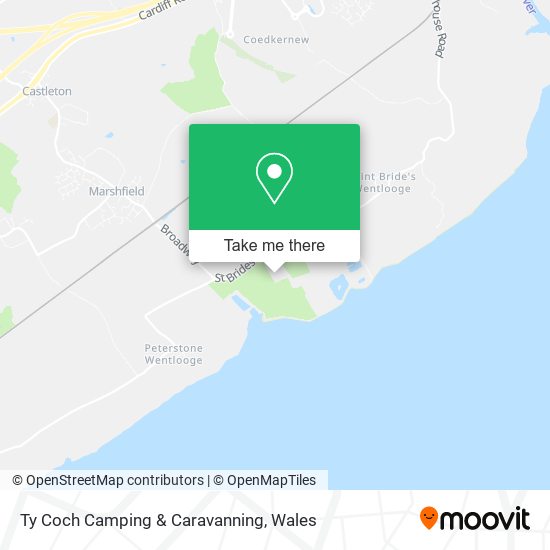 Ty Coch Camping & Caravanning map
