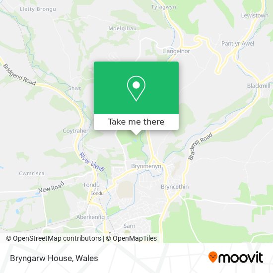 Bryngarw House map