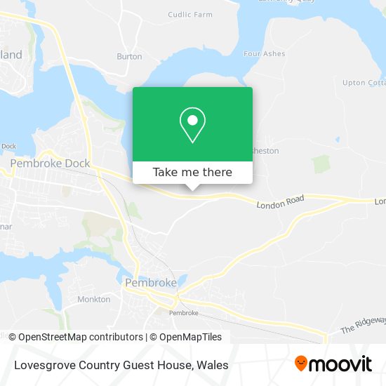 Lovesgrove Country Guest House map
