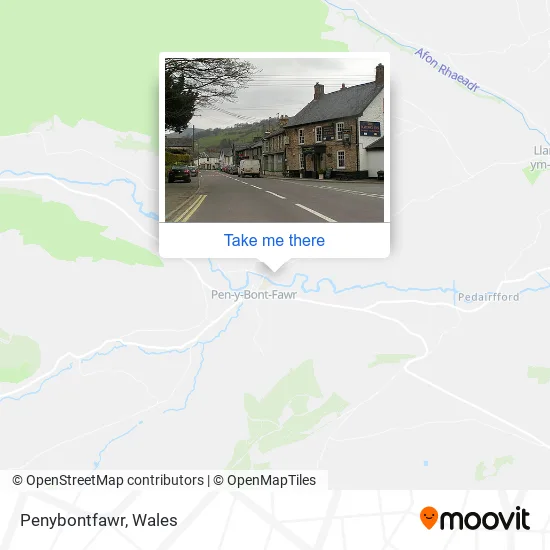 Penybontfawr map