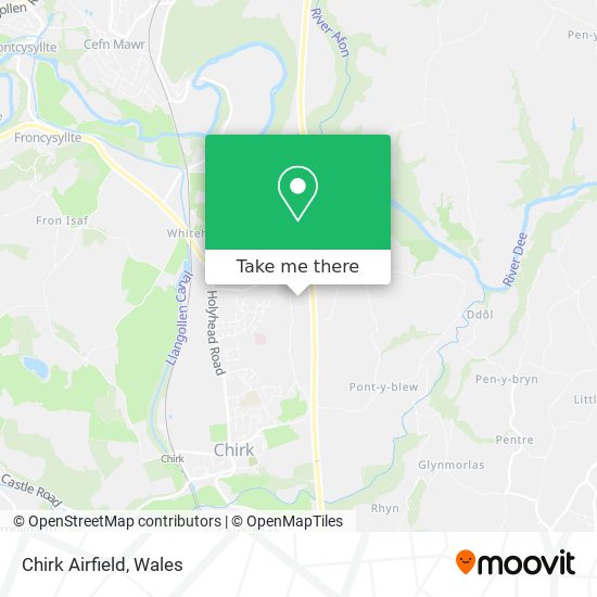 Chirk Airfield map