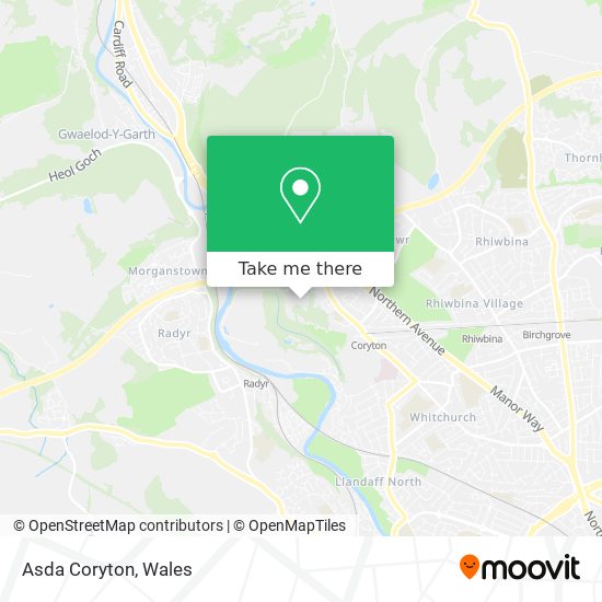 Asda Coryton map