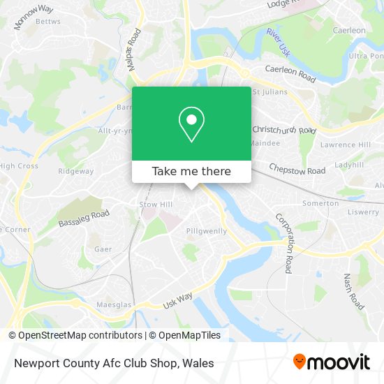 Newport County Afc Club Shop map
