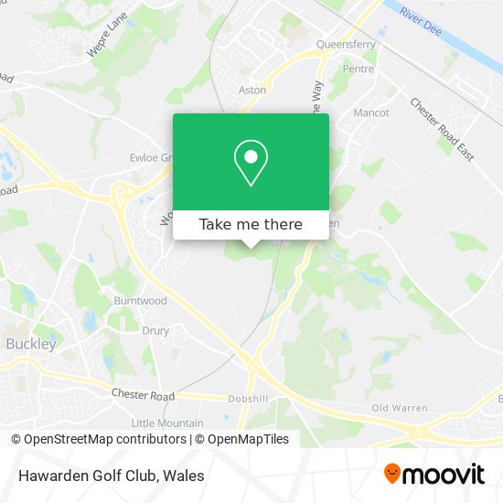 Hawarden Golf Club map