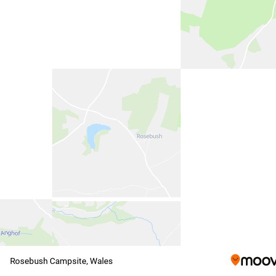 Rosebush Campsite map