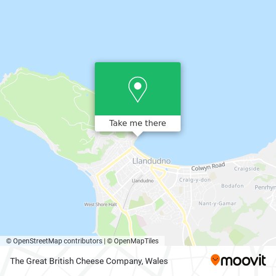 The Great British Cheese Company map