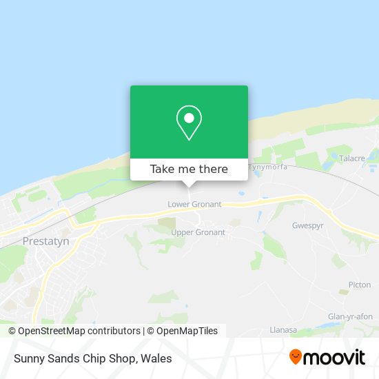 Sunny Sands Chip Shop map