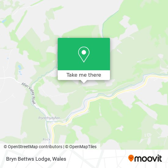 Bryn Bettws Lodge map