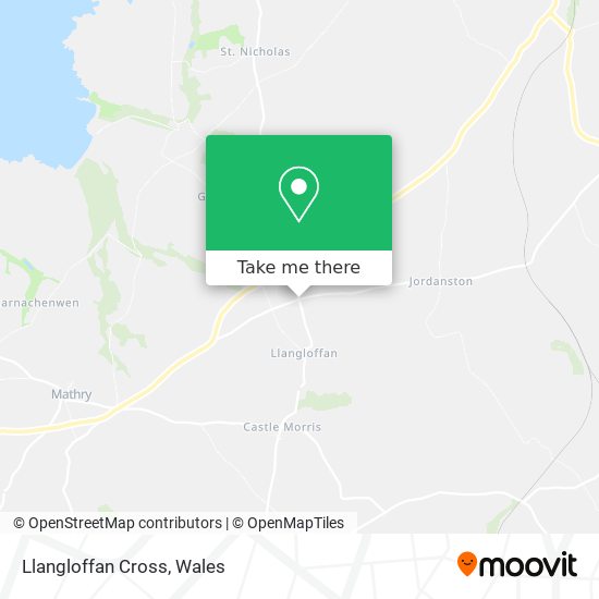 Llangloffan Cross map
