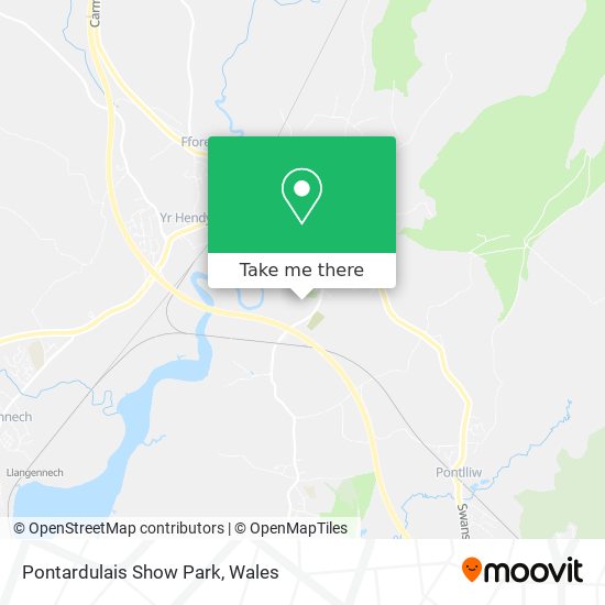Pontardulais Show Park map