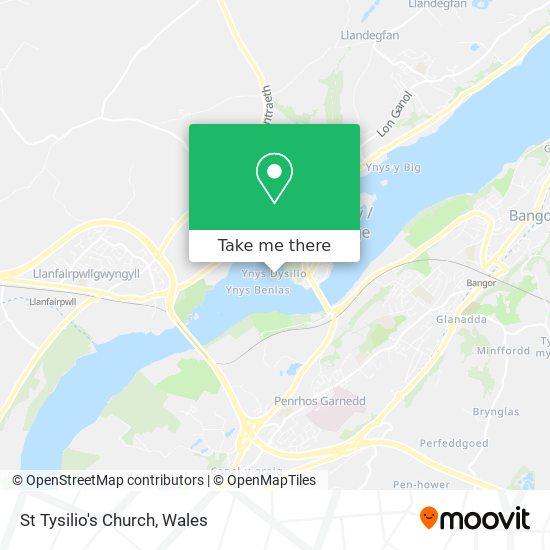 St Tysilio's Church map