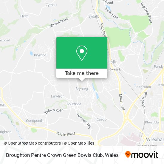 Broughton Pentre Crown Green Bowls Club map