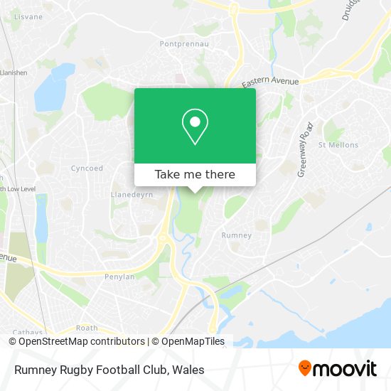 Rumney Rugby Football Club map
